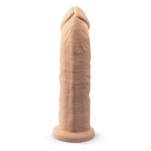 Load image into Gallery viewer, 9-inch-realistic-girthy-silicone-dual-density-dildo-with-suction-cup
