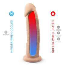 Load image into Gallery viewer, 9-inch-realistic-girthy-silicone-dual-density-dildo-with-suction-cup
