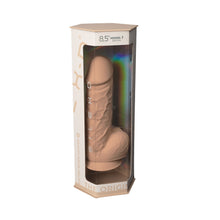 Load image into Gallery viewer, 8-5-inch-realistic-silicone-dual-density-girthy-dildo-with-suction-cup-with-balls
