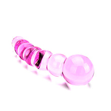Load image into Gallery viewer, spectrum-ribbed-glass-dildo
