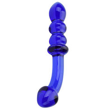 Load image into Gallery viewer, spectrum-ribbed-g-spot-glass-dildo
