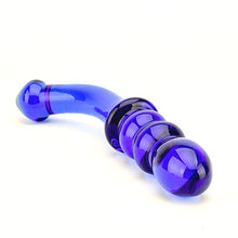 Load image into Gallery viewer, spectrum-ribbed-g-spot-glass-dildo
