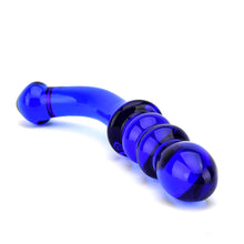Load image into Gallery viewer, spectrum-ribbed-g-spot-glass-dildo
