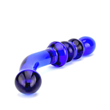 Load image into Gallery viewer, spectrum-ribbed-g-spot-glass-dildo
