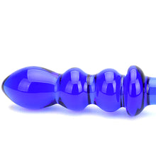 Load image into Gallery viewer, spectrum-ribbed-g-spot-glass-dildo
