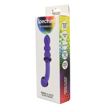 Load image into Gallery viewer, spectrum-ribbed-g-spot-glass-dildo
