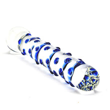 Load image into Gallery viewer, spectrum-nubby-textured-glass-dildo
