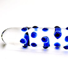 Load image into Gallery viewer, spectrum-nubby-textured-glass-dildo
