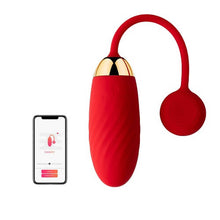 Load image into Gallery viewer, svakom-ella-app-controlled-silicone-vibrating-egg-red
