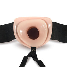Load image into Gallery viewer, unisex-hollow-strap-on-6-inch-vanilla

