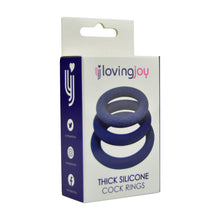 Load image into Gallery viewer, loving-joy-thick-silicone-cock-rings-3-pack
