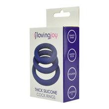 Load image into Gallery viewer, loving-joy-thick-silicone-cock-rings-3-pack
