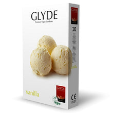 Load image into Gallery viewer, glyde-ultra-vanilla-flavour-vegan-condoms-10-pack
