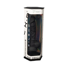 Load image into Gallery viewer, 7-inch-realistic-silicone-dual-density-dildo-with-suction-cup-and-balls-black
