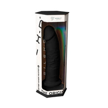 Load image into Gallery viewer, 9-inch-realistic-girthy-silicone-dual-density-dildo-with-suction-cup-black
