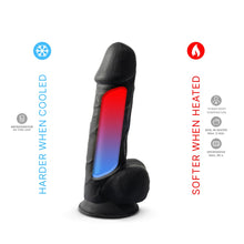 Load image into Gallery viewer, 8-5-inch-realistic-silicone-dual-density-girthy-dildo-with-suction-cup-with-balls-black
