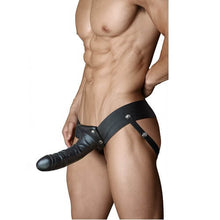 Load image into Gallery viewer, unisex-hollow-strap-on-6-inch-black
