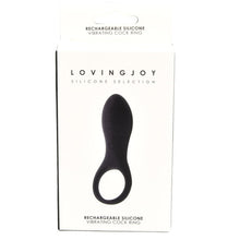 Load image into Gallery viewer, loving-joy-rechargeable-silicone-vibrating-cock-ring
