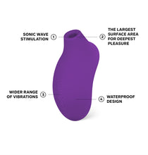 Load image into Gallery viewer, lelo-sona-2-sonic-clitoral-massager-purple
