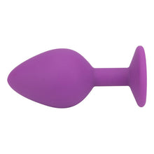 Load image into Gallery viewer, loving-joy-jewelled-silicone-butt-plug-purple-medium
