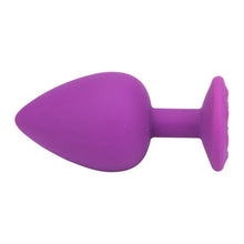 Load image into Gallery viewer, loving-joy-jewelled-silicone-butt-plug-purple-large
