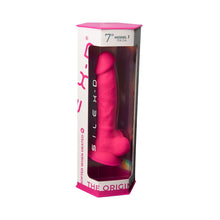Load image into Gallery viewer, 7-inch-realistic-silicone-dual-density-dildo-with-suction-cup-and-balls-pink

