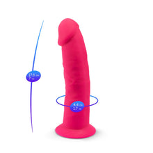 Load image into Gallery viewer, 7-5-inch-realistic-silicone-dual-density-dildo-with-suction-cup-pink

