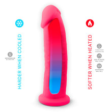 Load image into Gallery viewer, 9-inch-realistic-silicone-dual-density-dildo-with-suction-cup-pink
