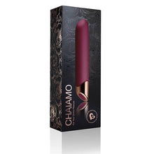 Load image into Gallery viewer, rocks-off-chaiamo-10-function-rechargeable-classic-vibrator-burgundy

