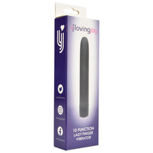 Load image into Gallery viewer, loving-joy-10-function-lady-finger-vibrator-black
