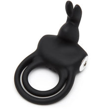 Load image into Gallery viewer, happy-rabbit-couples-stimulating-usb-rechargeable-rabbit-love-ring-black
