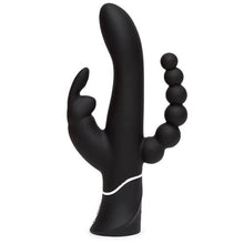 Load image into Gallery viewer, happy-rabbit-triple-curve-rechargeable-rabbit-vibrator-black
