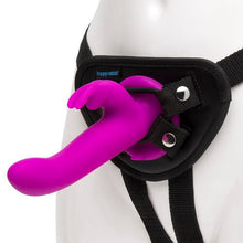 Load image into Gallery viewer, happy-rabbit-vibrating-strap-on-harness-set-purple
