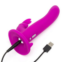 Load image into Gallery viewer, happy-rabbit-vibrating-strap-on-harness-set-purple
