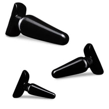 Load image into Gallery viewer, anal-adventures-basic-plug-kit-black
