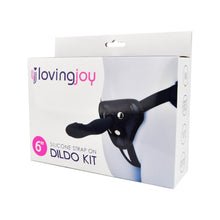 Load image into Gallery viewer, loving-joy-6-inch-silicone-strap-on-dildo-kit
