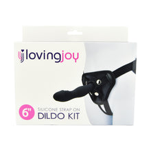 Load image into Gallery viewer, loving-joy-6-inch-silicone-strap-on-dildo-kit
