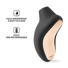 Load image into Gallery viewer, lelo-sona-sonic-clitoral-massager-black
