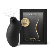 Load image into Gallery viewer, lelo-sona-sonic-clitoral-massager-black
