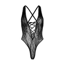 Load image into Gallery viewer, leg-avenue-one-size-floral-lace-thong-body

