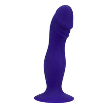 Load image into Gallery viewer, loving-joy-6-inch-silicone-dildo-with-suction-cup-midnight-blue
