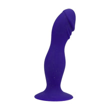 Load image into Gallery viewer, loving-joy-6-inch-silicone-dildo-with-suction-cup-midnight-blue
