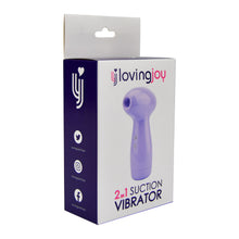 Load image into Gallery viewer, loving-joy-2-in-1-suction-vibrator-lavender
