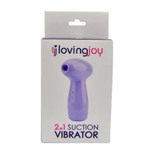 Load image into Gallery viewer, loving-joy-2-in-1-suction-vibrator-lavender
