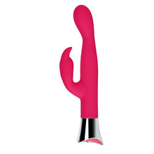 Load image into Gallery viewer, loving-joy-10-function-slim-silicone-rabbit-vibrator-pink
