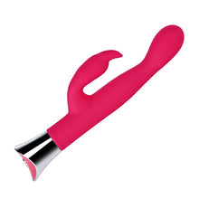 Load image into Gallery viewer, loving-joy-10-function-slim-silicone-rabbit-vibrator-pink
