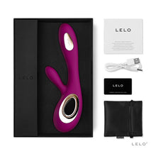Load image into Gallery viewer, lelo-soraya-wave-dual-action-vibrator-deep-rose
