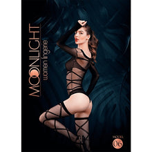 Load image into Gallery viewer, moonlight-black-bardot-style-body-with-stockings-one-size
