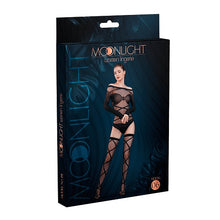 Load image into Gallery viewer, moonlight-black-bardot-style-body-with-stockings-one-size
