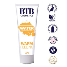 Load image into Gallery viewer, btb-water-based-warm-feeling-lubricant-100ml
